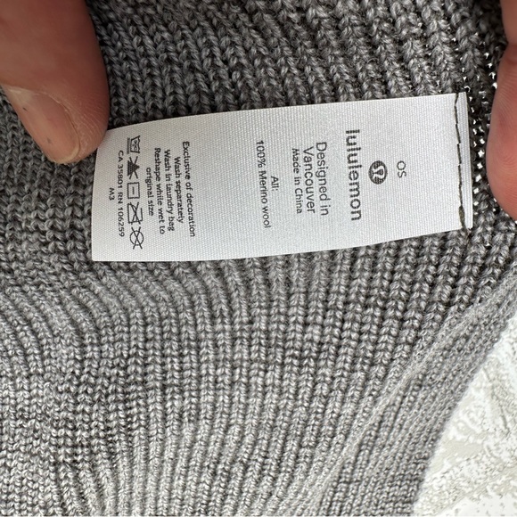Lululemon Shawl | 4-way Reversible | 100% Merino Wool | One Size | NWOT - Picture 12 of 15